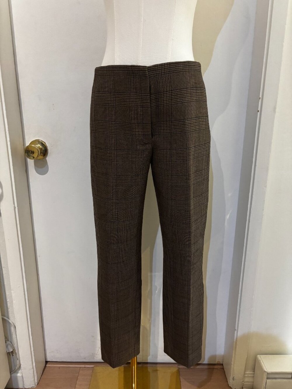 Babaton Plaid Pants sz 4 NWT